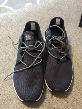 adidas Men's Black Knit Lace-Up Sneakers